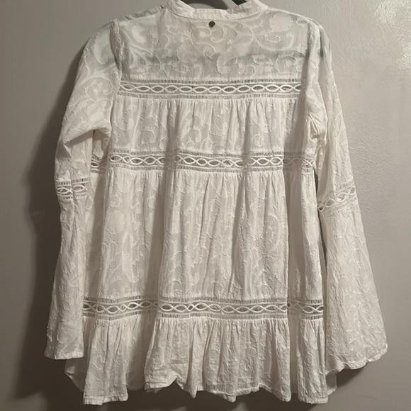 💗Z&L eyelet white blouse size S regencycore - Picture 11 of 12